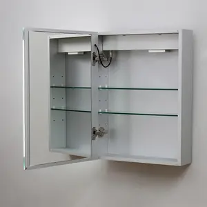 Aluminum Medicine Cabinet Modern Bathroom Lighted Mirror Vanity Led Mirror Light For Hotel Lighting