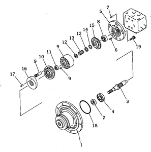 KOMATSU PC40-6 PC38UU-1 Final Drive Travel Motor With Gearbox Device 20T-<b>60</b>-43100 20T-<b>60</b>-42100 Mini Excavator Spare Parts - Product Image 4