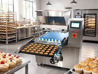 Machine à garnir les gâteaux entièrement automatique 220V, déposeuse de crème pour biscuits, équipement de boulangerie commercial
