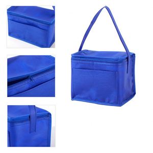 Custom Aluminum Foil Insulated Bag Portable Fresh Keeper Lunch Handbag Picnic Beer Cola 210D Lunch Cooler Tote Bags - Product Image 4
