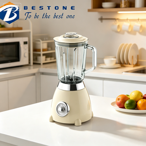 Licuadora de Mesa Estilo Retro, Jarra de Vidrio de 1.5L, 500-800W, 2 Velocidades con Función de Pulso, Licuadora para Smoothies con Molinillo de Vidrio, Compatible con OEM - Product Image 3