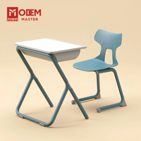 MINYI IPSY Bureau et chaise individuels en métal pour étudiants, best-seller pour les salles de classe, les ateliers et l'utilisation scolaire
