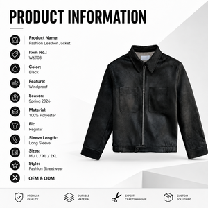 <span class=keywords><strong>Veste</strong></span> en cuir de vache véritable <span class=keywords><strong>pour</strong></span> <span class=keywords><strong>homme</strong></span> de qualité supérieure, style décontracté avec col montant et logo frontal, idéale <span class=keywords><strong>pour</strong></span> la moto en hiver - Product Image 4
