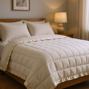 Edredón Extra Grande Alternativo a Plumón, Acolchado, Color Sólido, para Todas las Estaciones, Poliéster, Estilo Minimalista - Product Image 2