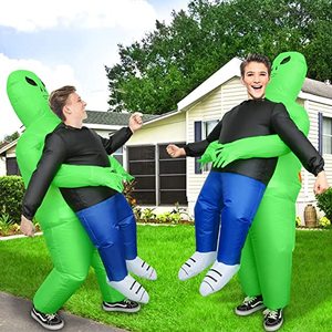 <span class=keywords><strong>Disfraz</strong></span> Inflable de Fantasma Verde para Halloween, <span class=keywords><strong>Disfraz</strong></span> de Mascota de <span class=keywords><strong>Alien</strong></span>ígena, Conjuntos Adecuados para Niños - Product Image 6