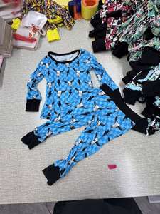Pigiama per bambini di bambù da 2 anni a 10 anni all'ingrosso per bambini Set di pigiami <span class=keywords><strong>cartoni</strong></span> <span class=keywords><strong>animati</strong></span> per bambini 2 pezzi per bambini - Product Image 5