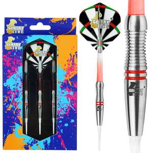 Juego de Dardos de Punta Blanda Gentry Live 17.5G/19G - Dardos con Peso Frontal 80% Tungsteno para Principiantes y Jugadores Jóvenes - Product Image 4