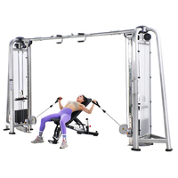 Machine de musculation à câbles croisés réglable, système de poulies double fonction pour la maison, la salle de sport et l'entraînement de force commercial