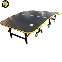 Table de football/soccer pliable pour entraînement en intérieur ou en extérieur, en MDF/WPC et acier robuste et durable, 3000x1500x760MM