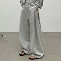 Pantalon de survêtement personnalisé à prix réduit, coupe large et ample, grande taille, en molleton épais 420 g/m²