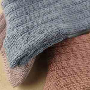 <strong>Ladies</strong> Fuzzy Crew <strong>Socks</strong> Two Tone Cushioned Slouch Super <strong>Soft</strong> Mid Calf for Home Use Custom - Product Image 5