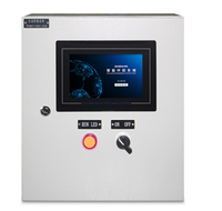 HN-GK800 Gabinete de Controle Inteligente Personalizado OEM para Torre de Resfriamento, Controlador PLC com Tela Sensível ao Toque, Sistema de Gerenciamento de 32 Ventiladores para HVAC Industrial