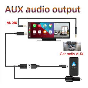 Tablette Smart <span class=keywords><strong>CarPlay</strong></span> pour voiture 10,26'' Écran tactile entièrement laminé Sans fil <span class=keywords><strong>Apple</strong></span> <span class=keywords><strong>CarPlay</strong></span> & <span class=keywords><strong>Android</strong></span> Auto Navigation mains libres Écran de voiture - Product Image 3
