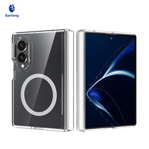 Étui de téléphone portable magnétique transparent pliable pour Samsung Z Fold 8 avec protection de la charnière, anti-rayures, antichoc - Product Image 1