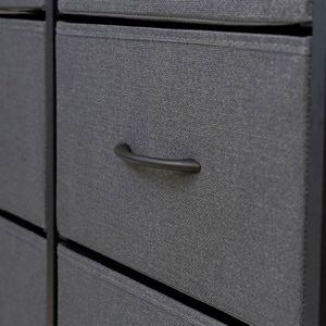 Commode autoportante moderne en tissu pour salon, durable, avec panneaux en MDF et acier inoxydable, en pin, disponible en plusieurs couleurs - Fournisseur en gros - Product Image 5