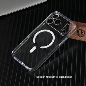 High Quality Clear Yellow Resistant Magnetic Phone <strong>Case</strong> For <strong>iPhone</strong> <strong>17</strong> <strong>Pro</strong> Max <strong>17</strong> Air Anti-UV Mobile Phone Clear Cover - Product Image 2