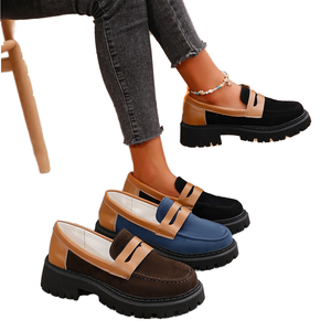 Nouvelles Chaussures d'été pour femmes, style britannique, mocassins grande taille, rehaussantes, polyvalentes et tendance - Product Image 1