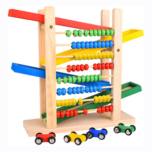 Nhà Cung Cấp Hạt Học Montessori Bằng Gỗ Không Độc Hại Tùy Chỉnh Cho Bé Bàn Tính Toán Học Tập Toán Học - Product Image 1