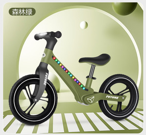 Nouveau design FUTURE Vélo d'équilibre pour enfants avec cadre LED coloré, vélo d'apprentissage léger sans pédales de 12 pouces pour garçons et filles de 2 à 7 ans - Product Image 2