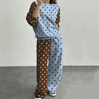 Ensemble de survêtement décontracté surdimensionné pour femme avec logo personnalisé ZXPFSL, broderie de lettres et étoiles, par le fabricant Wid Tracksuit
