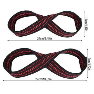 Correas de levantamiento ajustables en forma de 8 para Cross Training, peso muerto, Strongman, muñequeras de fuerza, ajuste de resistencia, transpirables - Product Image 6