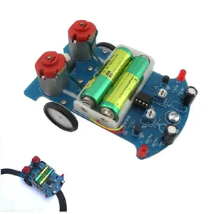 Kit de bricolaje para coche con línea de seguimiento inteligente, conjunto de montaje electrónico de Motor TT, piezas de automóvil inteligentes de patrulla inteligente, serie de piezas