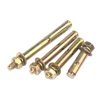 Vis d'Expansion en Acier Galvanisé au Carbone Classe 4.8 8.8 10.9 12.9 Plaqué Zinc Jaune Boulon d'Ancre Dyna Bolt