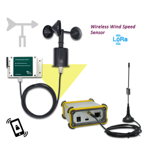 Station météo sans fil avec capteur de vitesse du vent et anémomètre, dispositif de surveillance environnementale extérieur IP65 - Product Image 3