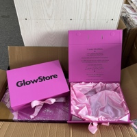 Boîte cadeau pliable de haute qualité avec logo personnalisé, aimantée, luxueuse, en papier, pour rangement