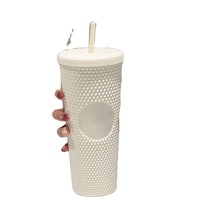 Vaso Reutilizable para Camping de 24oz, Doble Pared, Libre de BPA, Antiderrames, con Logotipo Personalizado, Ecológico, Apto para Lavavajillas, con Marcadores de Tiempo