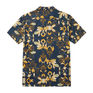 Nice Sales Magnificent Cost Short Sleeve Print Camp Collar Sustainable Abstract <b>Repeat</b> Pattern Mens 100% Cotton Shirt - Product Image 1