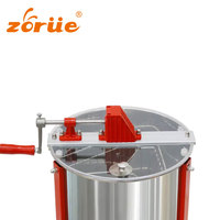 Extracteur de miel manuel à 3 cadres de qualité alimentaire avec sortie de miel en acier inoxydable nouvelle conception radiale pour équipement d'élevage