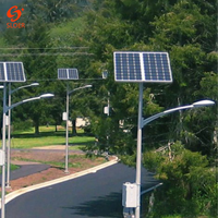 Vente chaude tout en deux split Type lampadaire solaire avec le coût extérieur d'un panneau d'énergie alimenté par LED éclairage Mrp étanche