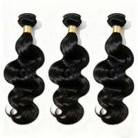 12A Brésilien Vague de Corps Bundles de Cheveux Humains 100% Extensions Vierges Non Transformées Pour Femmes Noir Naturel