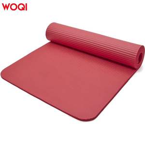 Tapis de yoga Woqi 6 mm d'épaisseur, NBR antidérapant, rectangulaire, pour yoga, danse, gym, entraînement et exercices. - Product Image 5