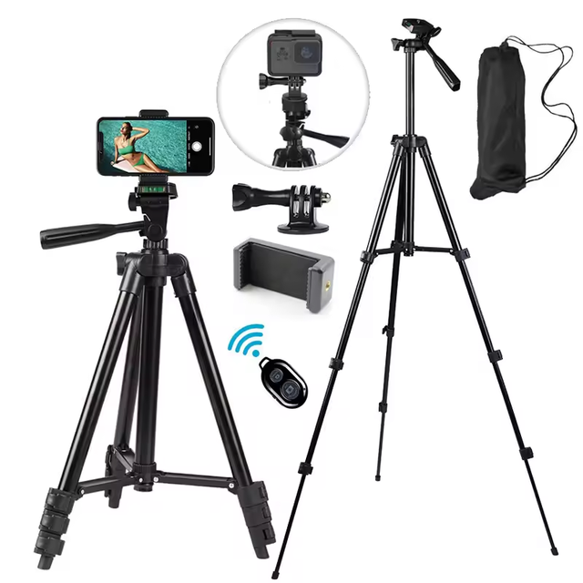 Aluminum Travel Tripod Photography Universal 40inch 3120 3110 Camera Tripod Stand for Mobile Phone DSLR Camera