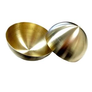Grande 6-Inch Decorativo Meia Esfera AISI Padrão Oco Latão Hemisfério Bolas De Aço Inoxidável - Product Image 1