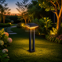Lampe murale solaire LED 2026 extérieure étanche IP65 en aluminium et PC, alimentée par batterie LFP, pour aménagement paysager, jardin, maison et allée