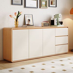 Aparador de Madera Maciza con 5 Cajones, Mueble de Salón con Protección Antimoho - Product Image 1