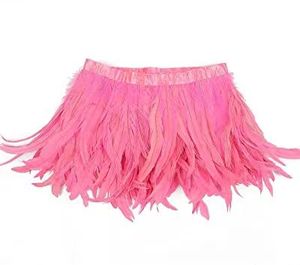 35-40cm(14-16 '') B & D dài Rooster lông rìa vải ren TRIM cho lễ hội lông Ba lô - Product Image 5