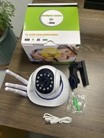 Caméra CCTV sans fil HD GTQ 360° Version nocturne Sécurité domestique Mini sans fil IP WiFi Stockage cloud