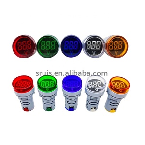 AD16-22DSV Loại AC 60-500V Mini Điện áp Meter LED hiển thị kỹ thuật số AC vôn kế chỉ số ánh sáng Pilot Đèn 110V 220V 22 Mét AD16 - Product Image 1