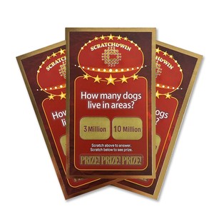 Diseño de reglas de juego personalizado Tarjeta de rascar Lotería <span class=keywords><strong>en</strong></span> línea Tarjeta de rascar y ganar - Product Image 1
