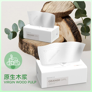 Mouchoirs en papier Orange Girl 380 feuilles 5 couches 180x138mm Usage domestique Tous âges - Product Image 2