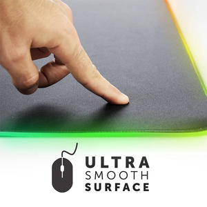 <span class=keywords><strong>Tapis</strong></span> de <span class=keywords><strong>souris</strong></span> de jeu LED RVB, éclairage personnalisable, grande taille, surface douce, <span class=keywords><strong>tapis</strong></span> de <span class=keywords><strong>souris</strong></span> pour joueurs, configuration PC, bords non effilochés, en stock - Product Image 3