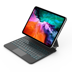 Étui <span class=keywords><strong>clavier</strong></span> intelligent portable et fin pour <span class=keywords><strong>iPad</strong></span> Pro 12,9 pouces avec pavé tactile rétroéclairé magnétique, style <span class=keywords><strong>clavier</strong></span> magique à mécanisme à ciseaux - Product Image 1