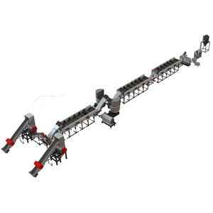 Automatic series---waste plastic PET bottle washing recycling line for sale