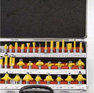 Kit d'outils de fraisage pour le façonnage, <span class=keywords><strong>35</strong></span> pièces/ensemble, fraise à bois à tige de 1/2 pouce, pour le rabotage - Product Image 3