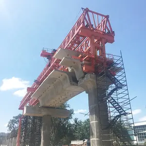 Maquinaria de construcción de puentes Grúa de pórtico de lanzamiento de viga de puente para ferrocarril