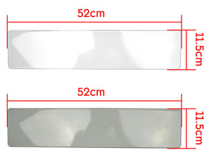 Cadre de plaque d'immatriculation personnalisé, couverture transparente pour plaque d'immatriculation pour la protection contre la poussière et la pluie, film de protection pour plaque d'immatriculation 52*11.5CM - Product Image 3